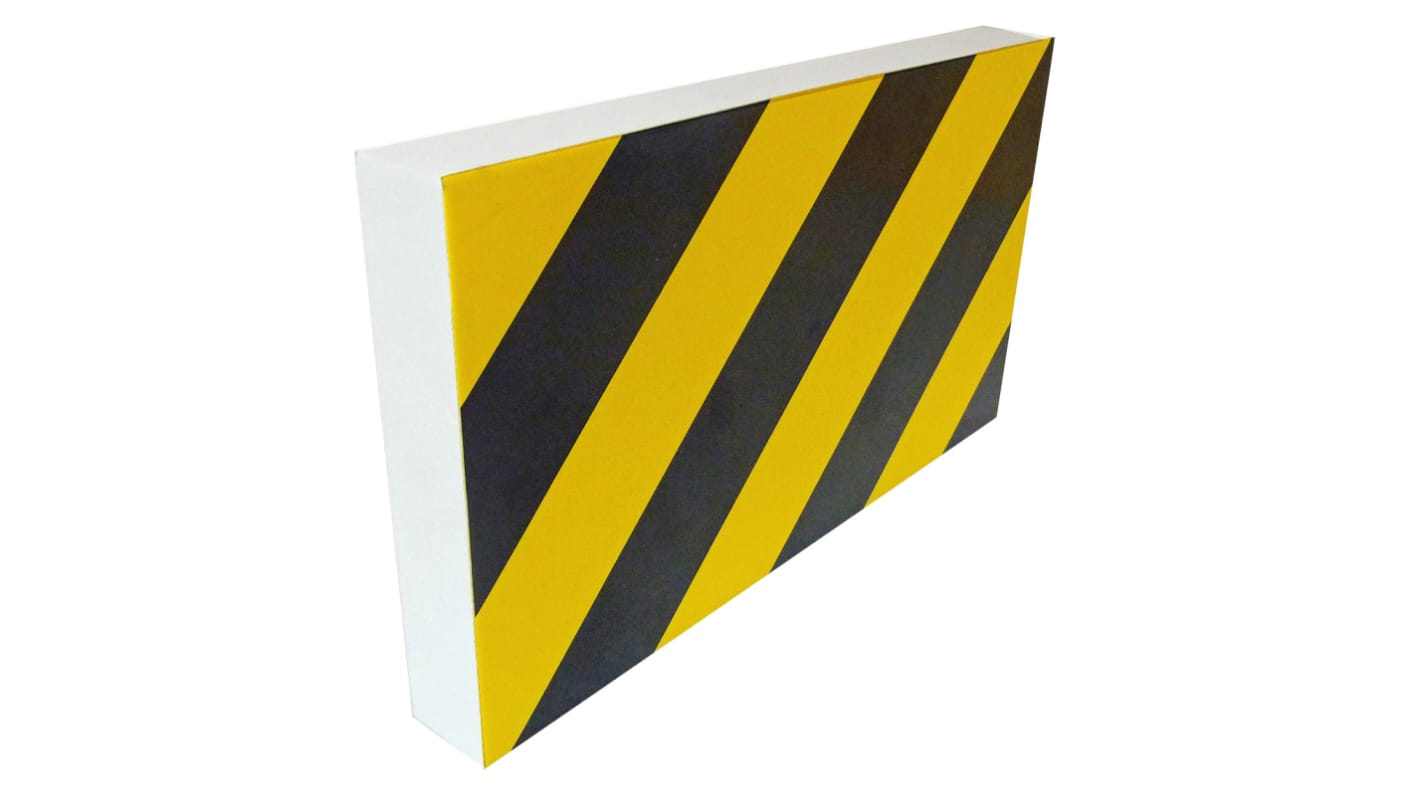 Viso Black & Yellow NBR Foam Safety Barrier, Black, Yellow Tape