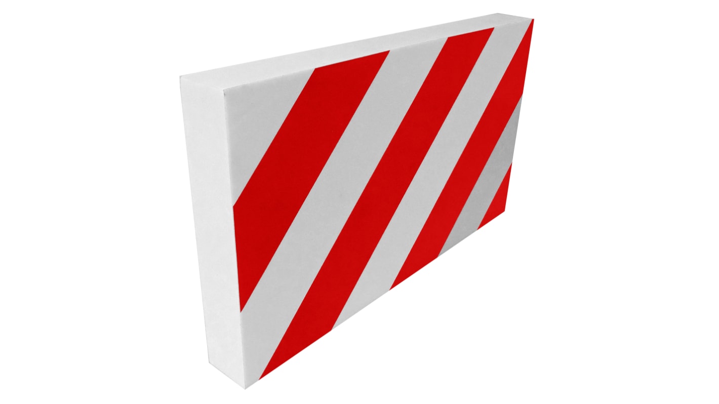 Viso Red & White NBR Foam Safety Barrier, Red, White Tape