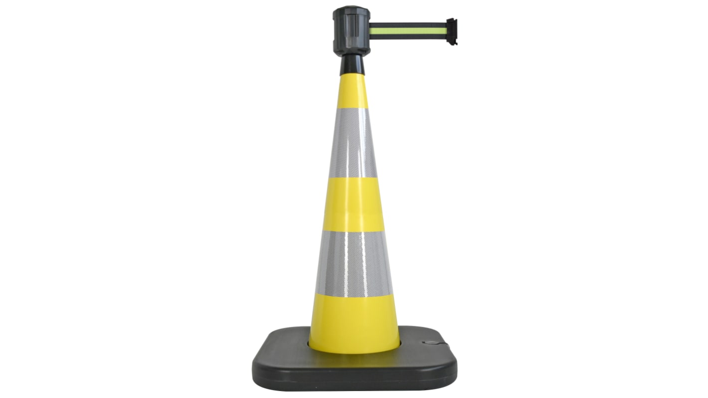 Cono de Seguridad y Tráfico Viso reflectante de PVC Naranja, con base lastrada, altura: 90 cm