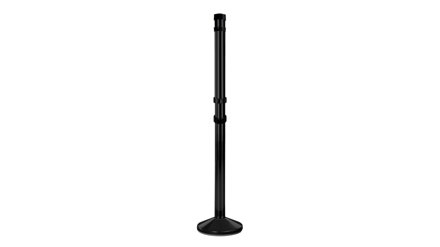 Viso Black Aluminium Safety Barrier, Black Tape