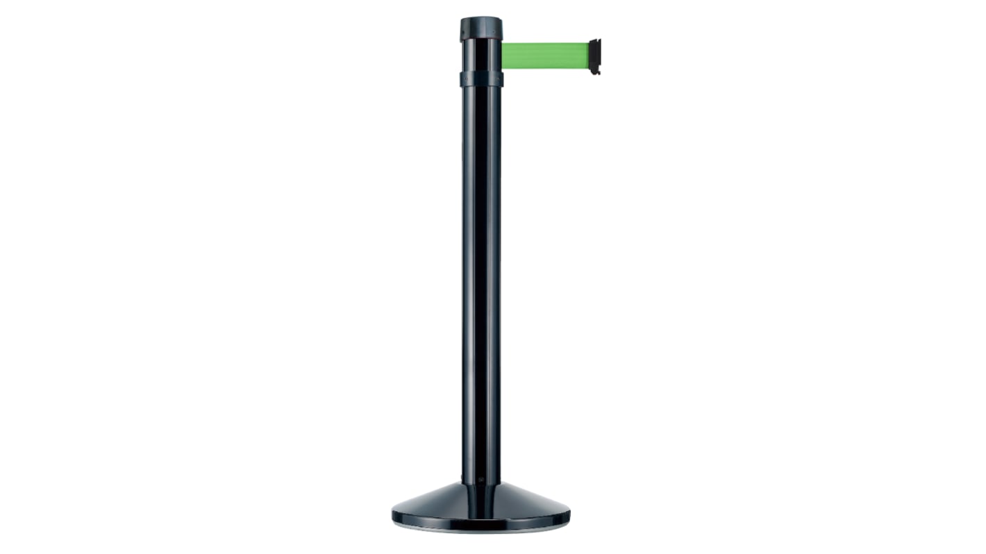 Viso Green Aluminium Retractable Barrier, 4m, Green Tape