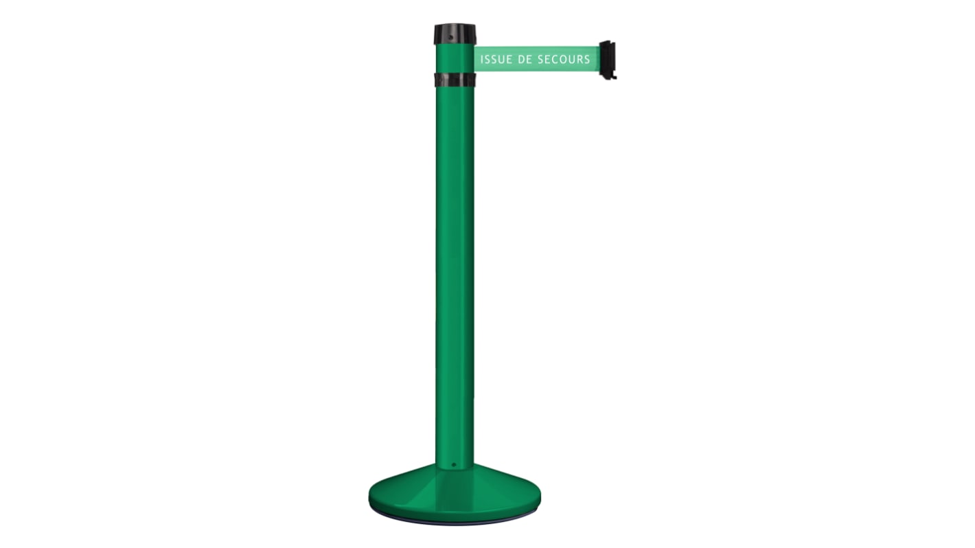 Barrera Retráctil Viso, Verde, long. 4m, alt. 1 m