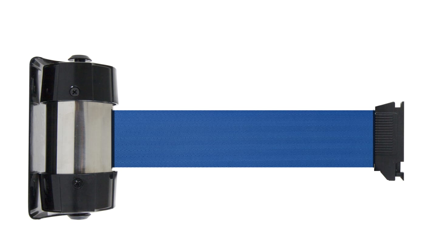 Viso Blue Steel Retractable Barrier, 2m, Blue Tape