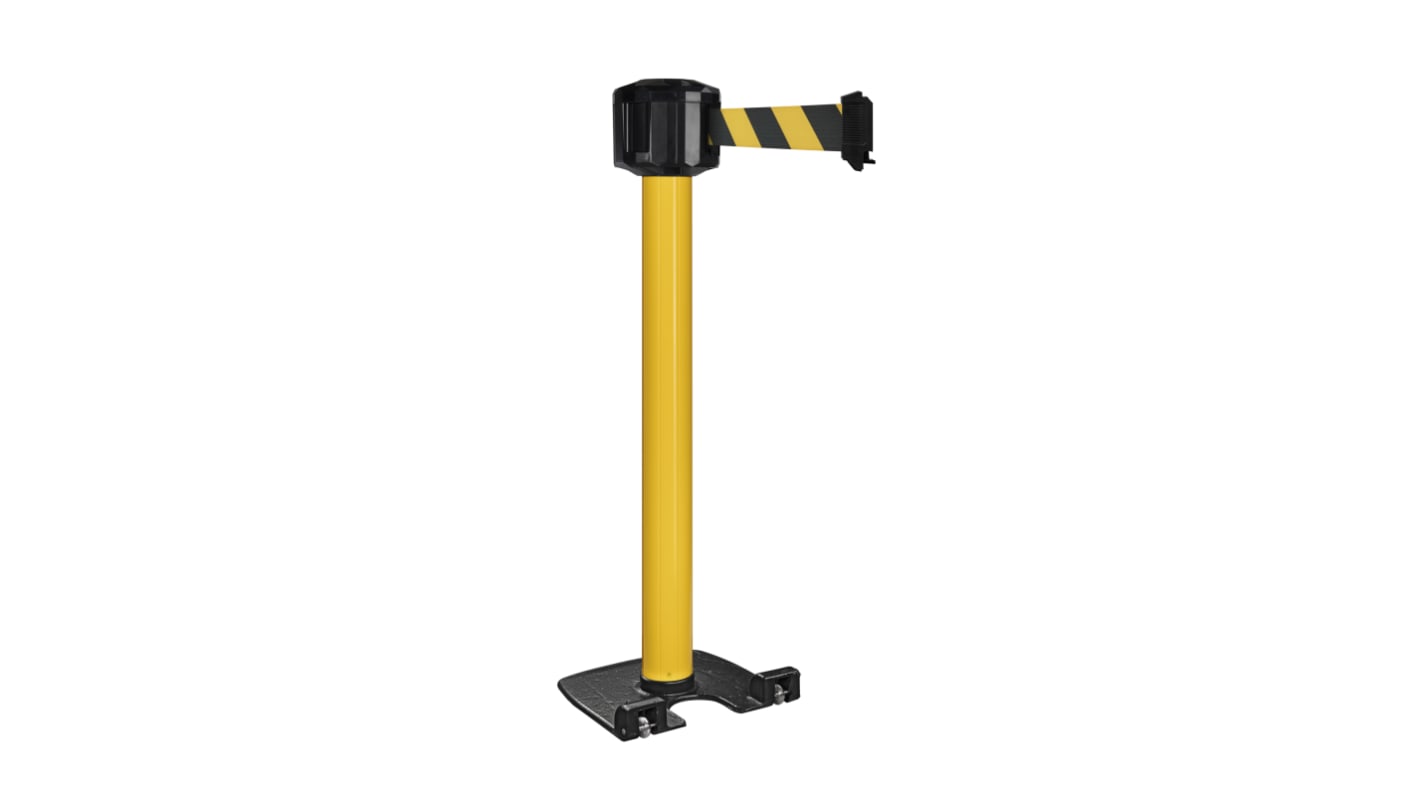 Viso Yellow Aluminium Retractable Barrier, 10m, Black, Yellow Tape