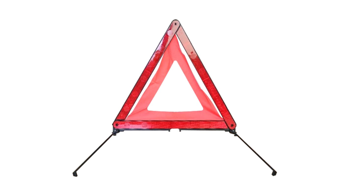 Triángulo de emergencia Viso de Polietileno Rojo, 430mm x 430mm x 430 mm