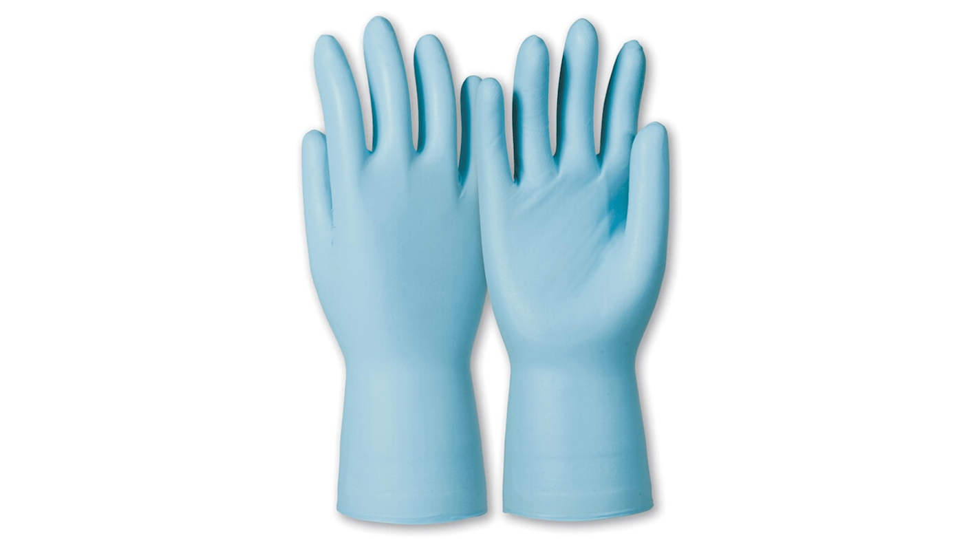 Honeywell Safety Chemikalien Einweghandschuhe aus Nitril puderfrei, lebensmittelecht blau, EN374 Größe 6, 25Paare Stück