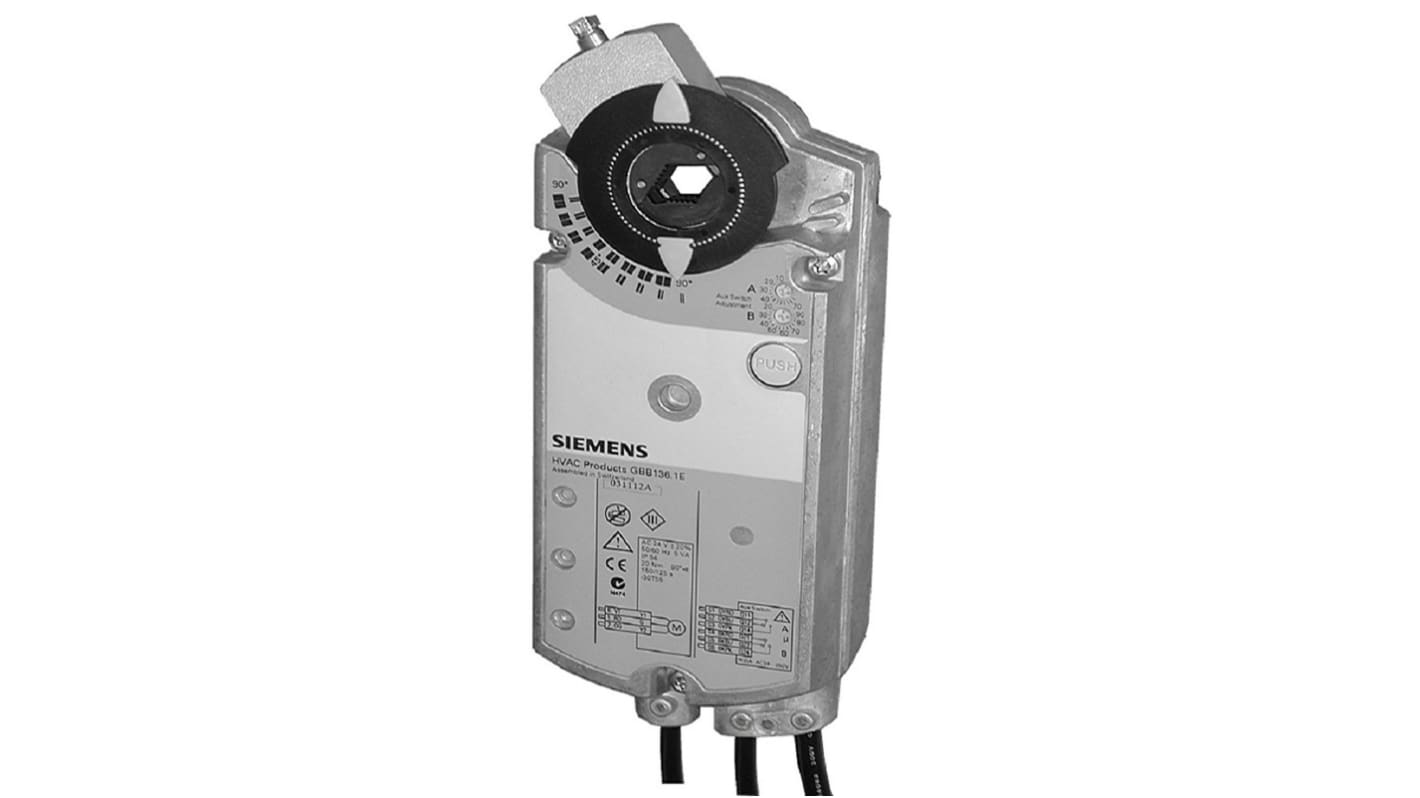 Actuador de compuerta Siemens, par 35Nm, 24, 8W