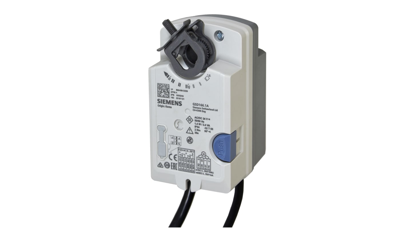 Siemens Damper Actuator, 2Nm, 240 V