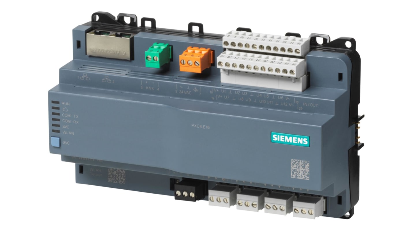 Siemens PLC I/O Module for Use with HVAC, 24 V ac/dc Supply, Relay Outputs, Universal Ouputs Output, 16-Input