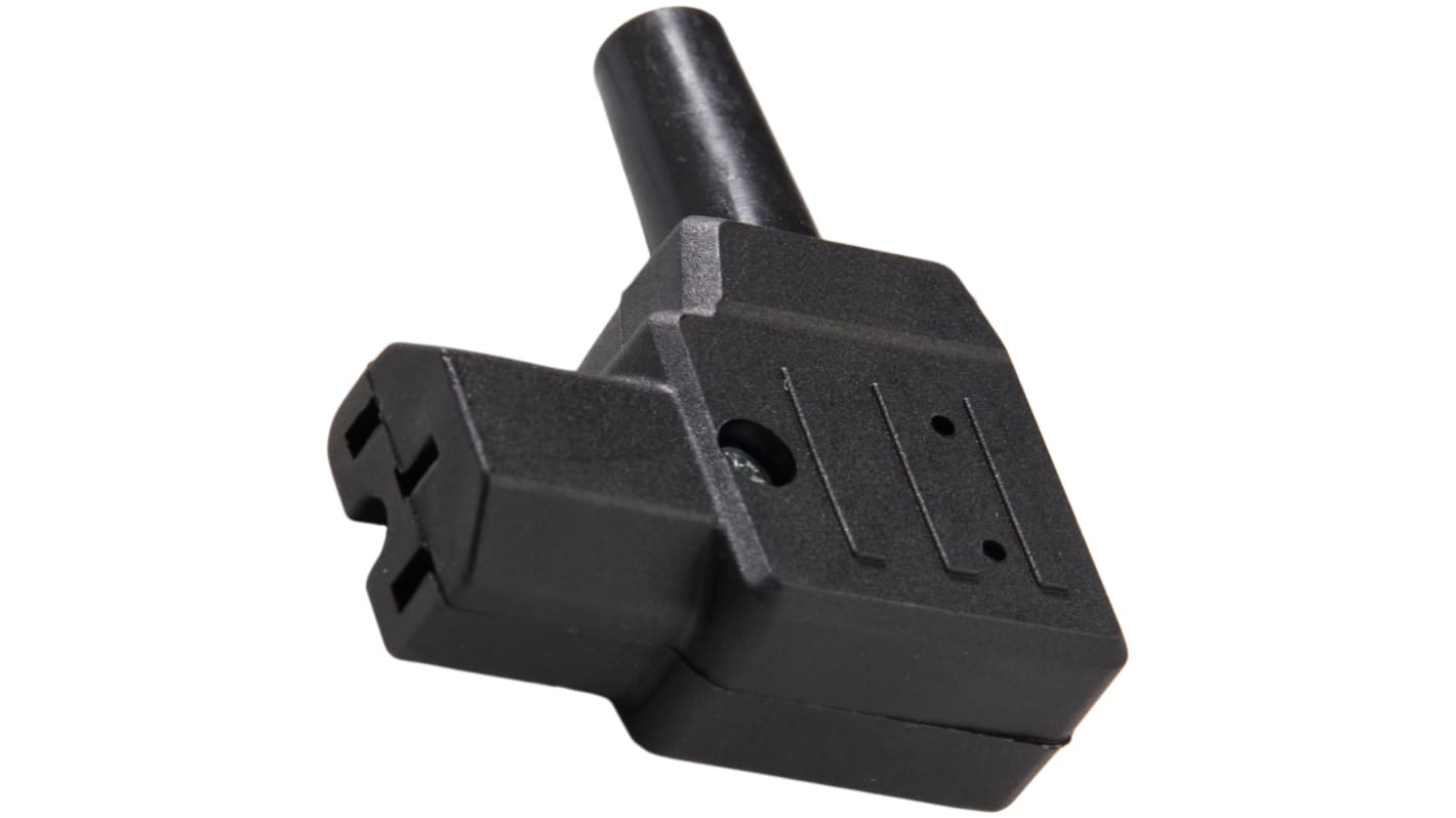 RS PRO C15 Right Angle Cable Mount IEC Connector Socket, 10A, 250 V