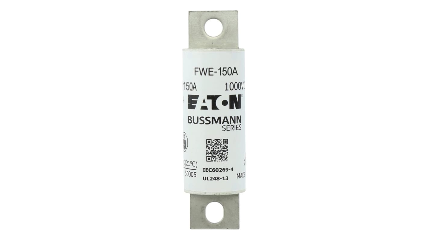 Fusible de cuchillas de cuchillas perforadas Eaton FWE, 30mm, 1kV, 150A, CE, IEC 60269-4