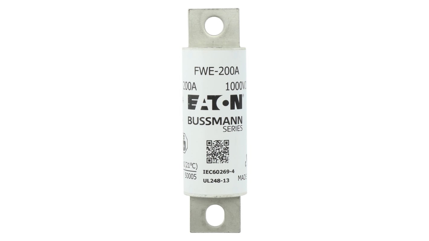 Fusible de cuchillas de cuchillas perforadas Eaton FWE, 30mm, 1kV, 200A, CE, IEC 60269-4