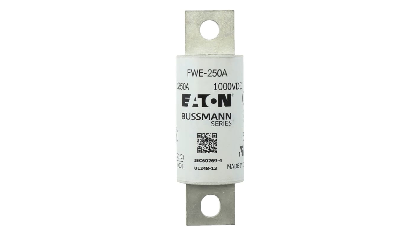 Fusibile con linguette, Eaton, 250A, fusibile 40mm, standard CE, IEC 60269-4 1kV