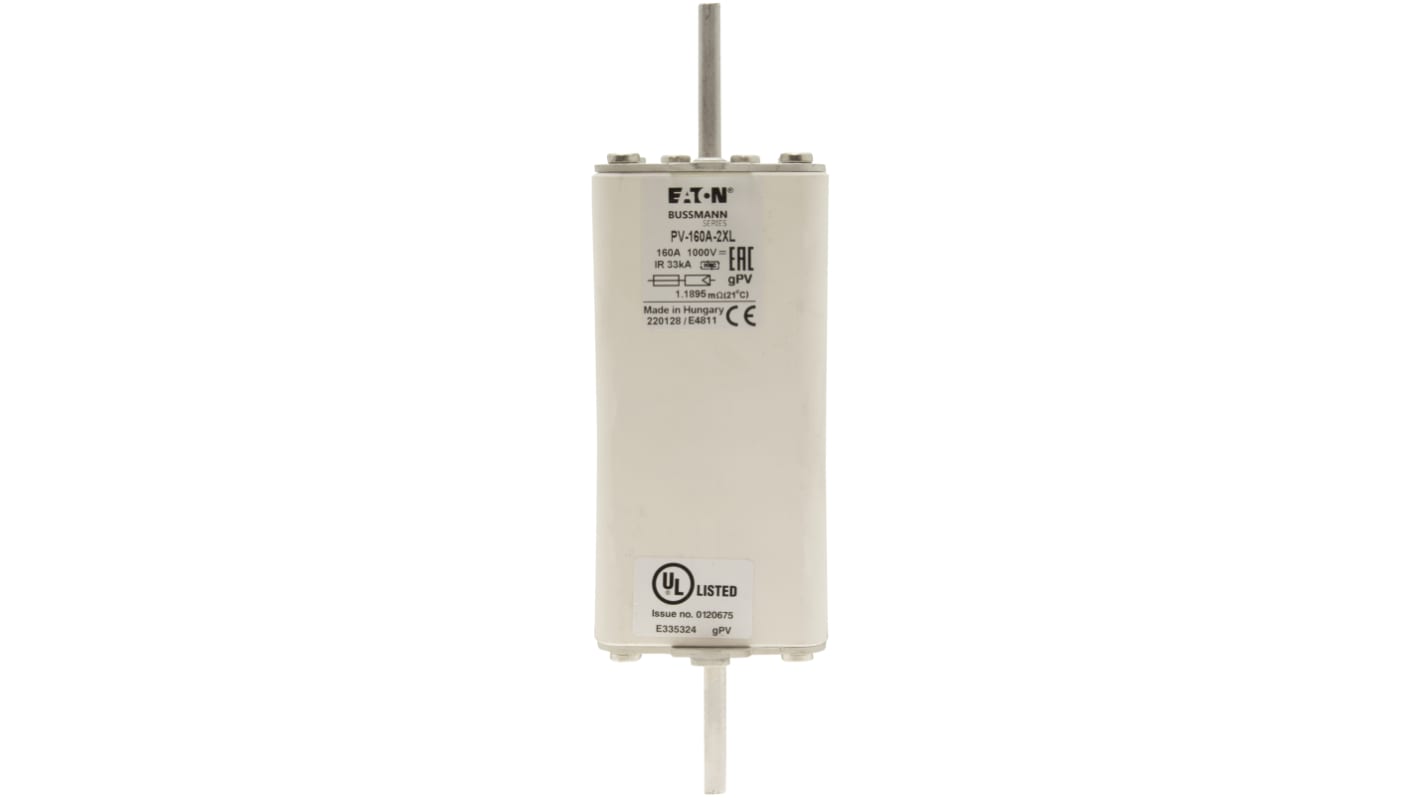 Fusible de cuchillas Eaton, 217 x 82 x 94mm, 1kV, 160A, IEC 60269-6