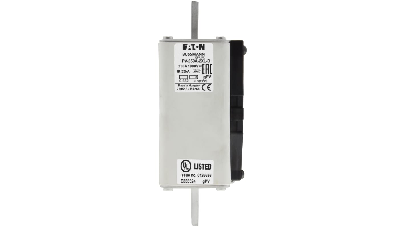 Fusible de cuchillas Eaton, 217 x 82 x 94mm, 1kV, 250A, IEC 60269-6