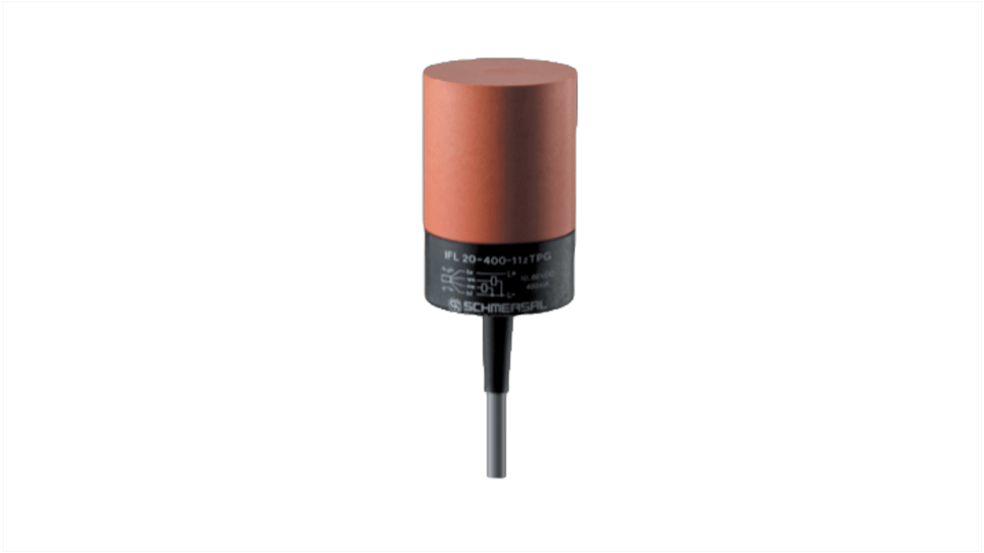 Capteur inductif de proximité, Schmersal, 10 → 60 V dc, PNP, 20 mm