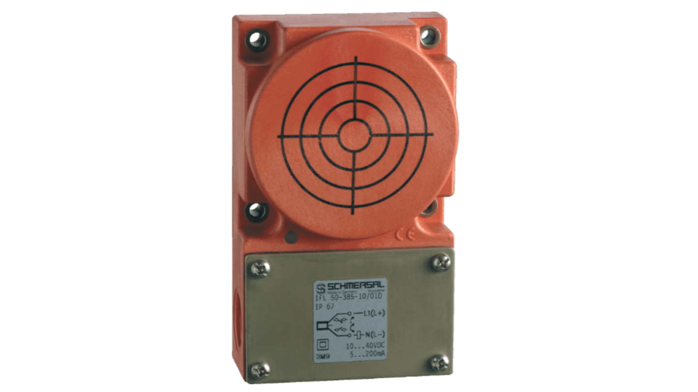 Sensor inductivo Schmersal, alcance 50 mm, salida Digital, 15 → 250 V ac, IP67