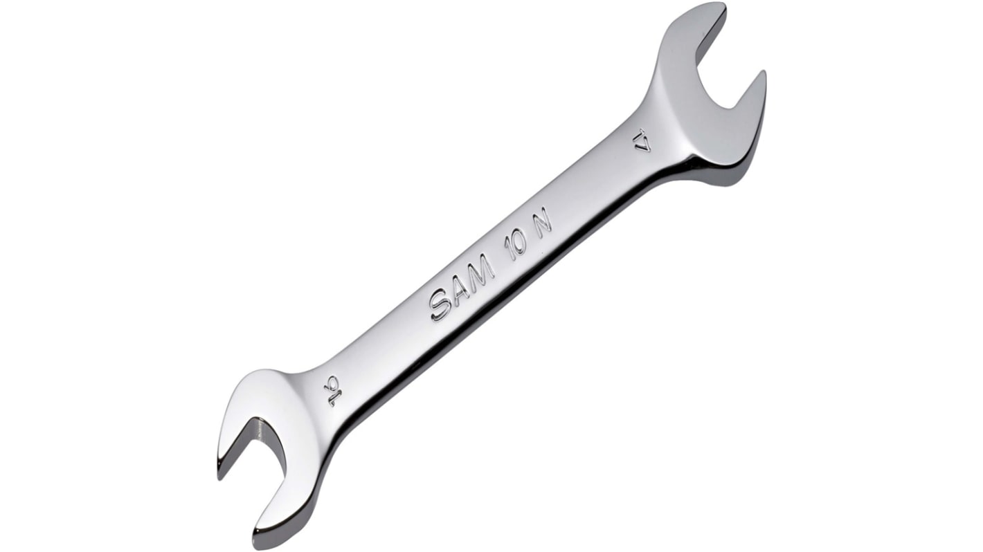 SAM Open-end Wrench, 300 mm Overall, 1"3/16 in, 1"5/16 in Jaw Capacity, Comfortable Soft Grip Handle