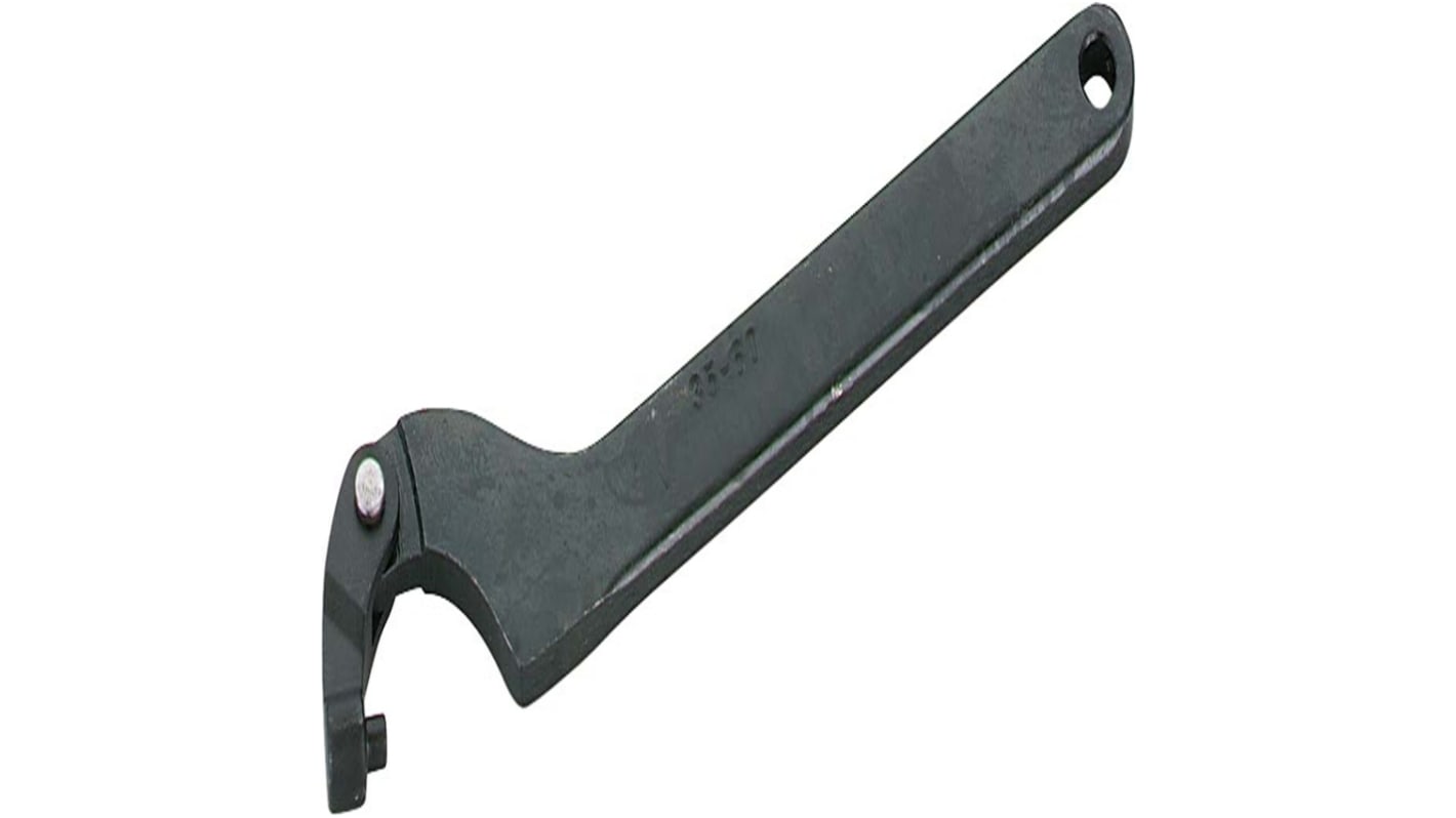 Llave de gancho articulada SAM, capacidad de mordaza 155mm, longitud 290 mm