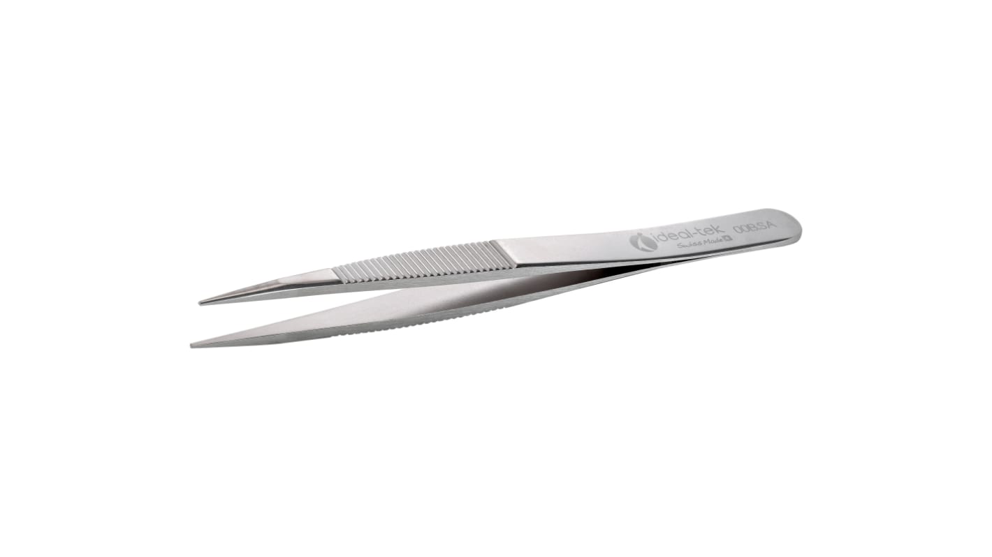 ideal-tek 120 mm, Stainless Steel, Straight, Tweezers