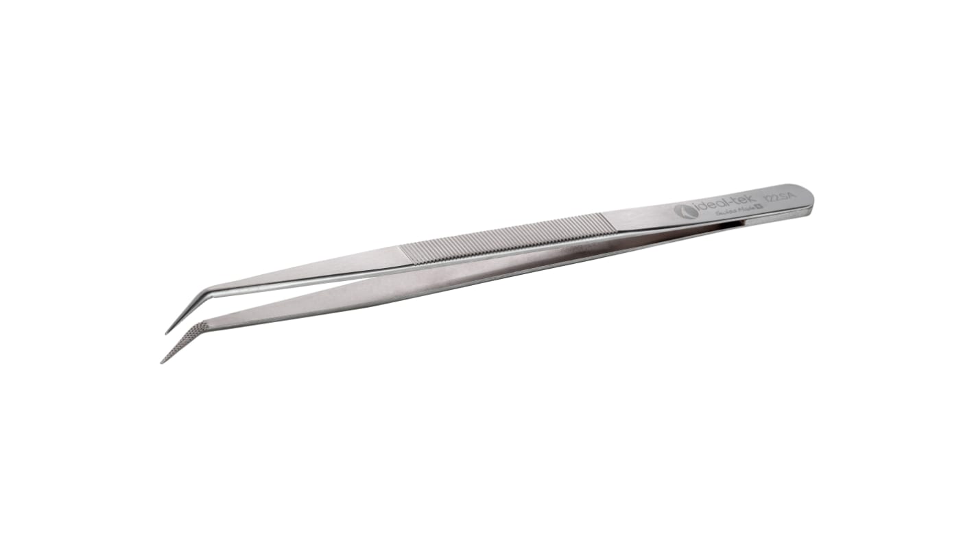 ideal-tek 150 mm, Stainless Steel, Bent, Tweezers