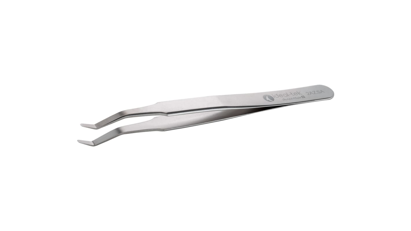 ideal-tek 120 mm, Stainless Steel, Bent, Tweezers