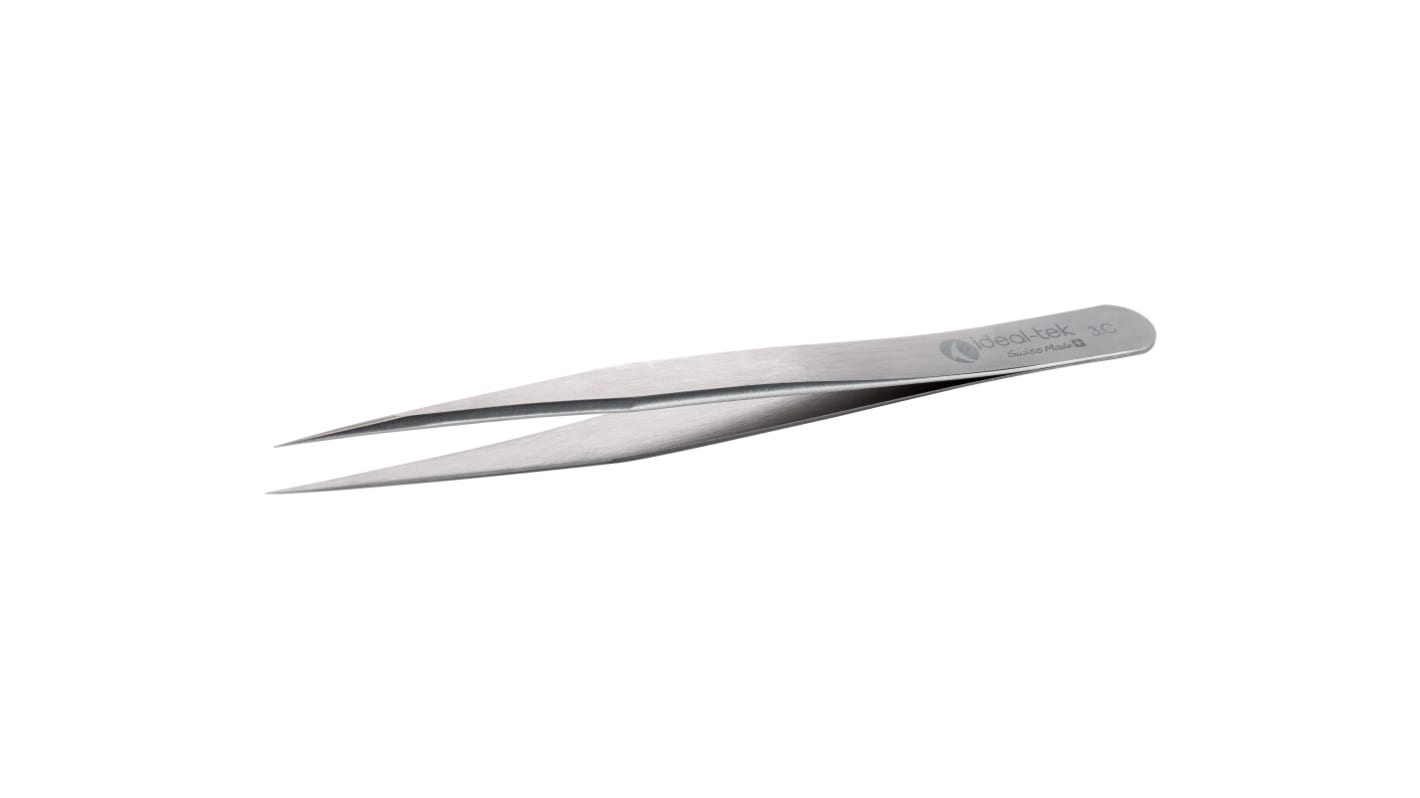 ideal-tek 120 mm, Carbon Steel, Straight, Tweezers