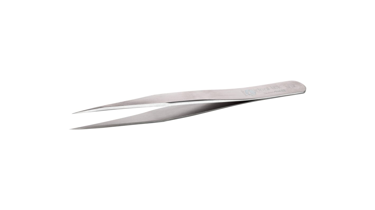 ideal-tek 120 mm, Stainless Steel, Straight, Tweezers