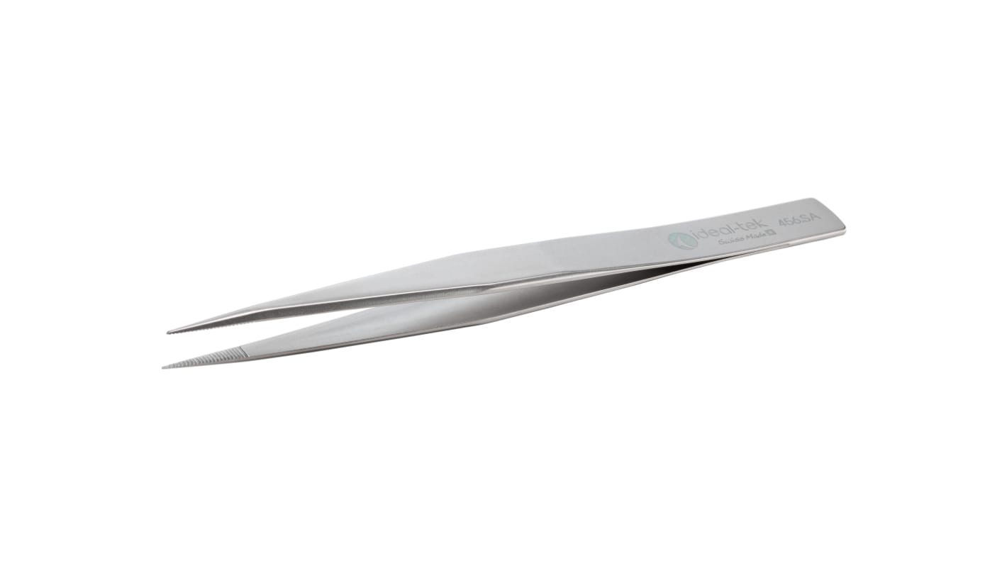 ideal-tek 125 mm, Stainless Steel, Straight, Tweezers