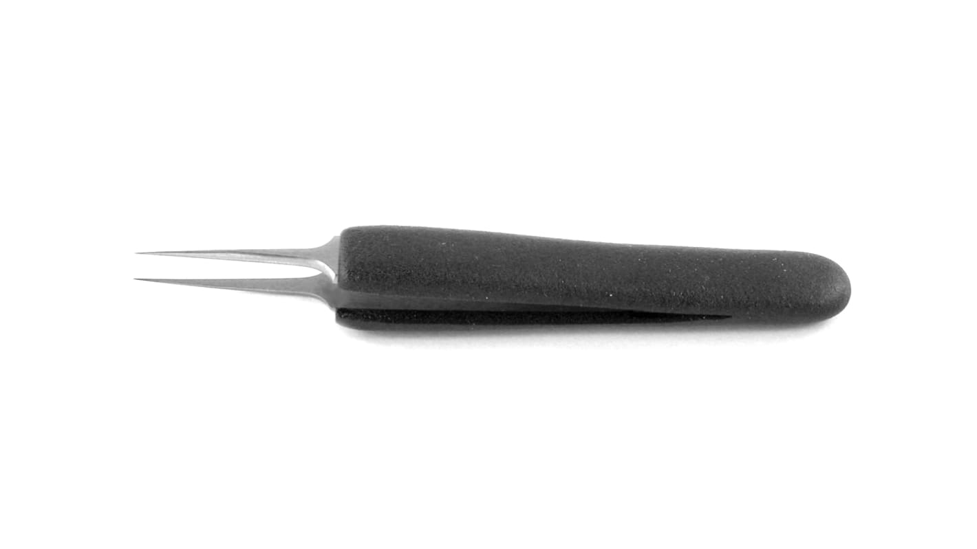 ideal-tek 115 mm, Stainless Steel, Straight, ESD Tweezers