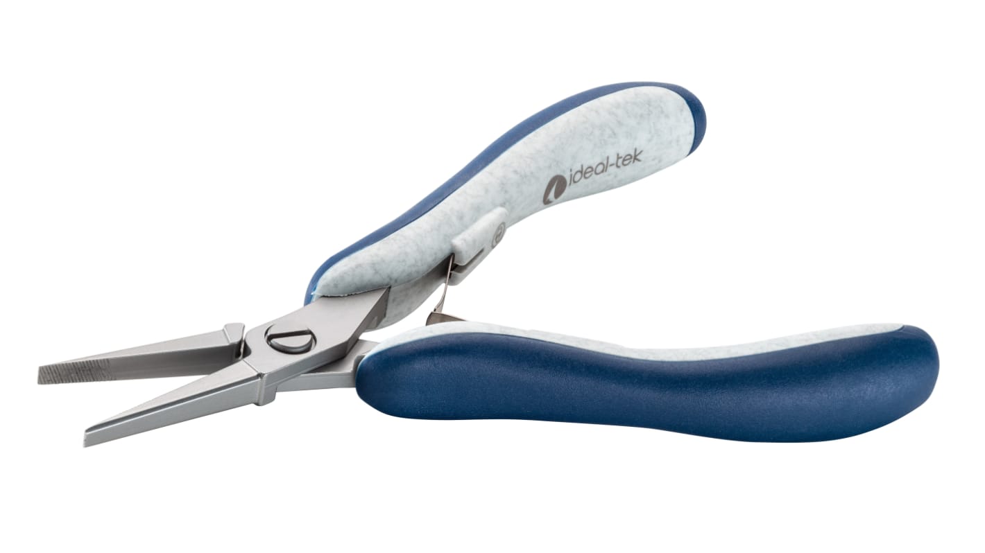 ideal-tek ES6014.CR.BG Pliers, 140 mm Overall, Flat Tip, 30mm Jaw, ESD