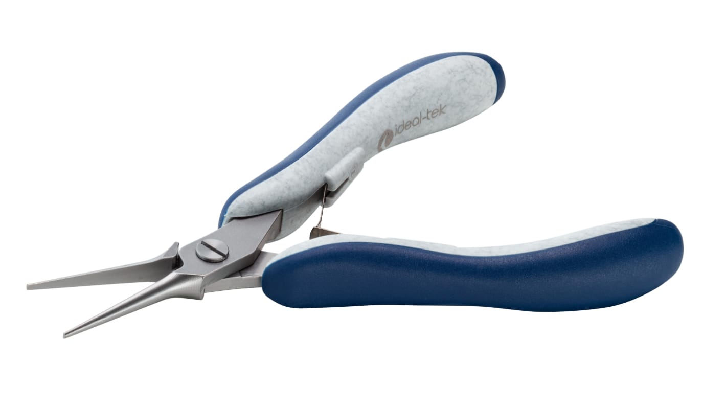 ideal-tek ES6025.CR.BG Pliers, 140 mm Overall, Straight Tip, 30mm Jaw, ESD