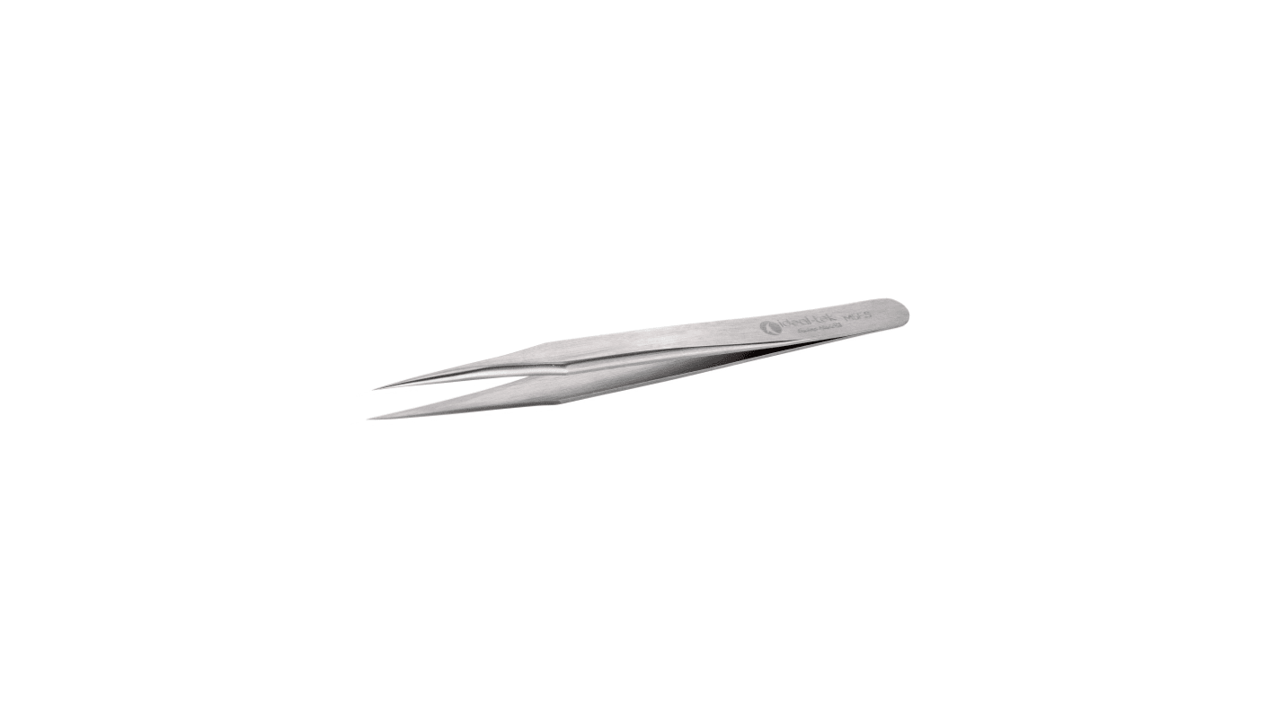 Brucelles ideal-tek M5E.S.0 pointe Droite en  en inox, L. 80 mm