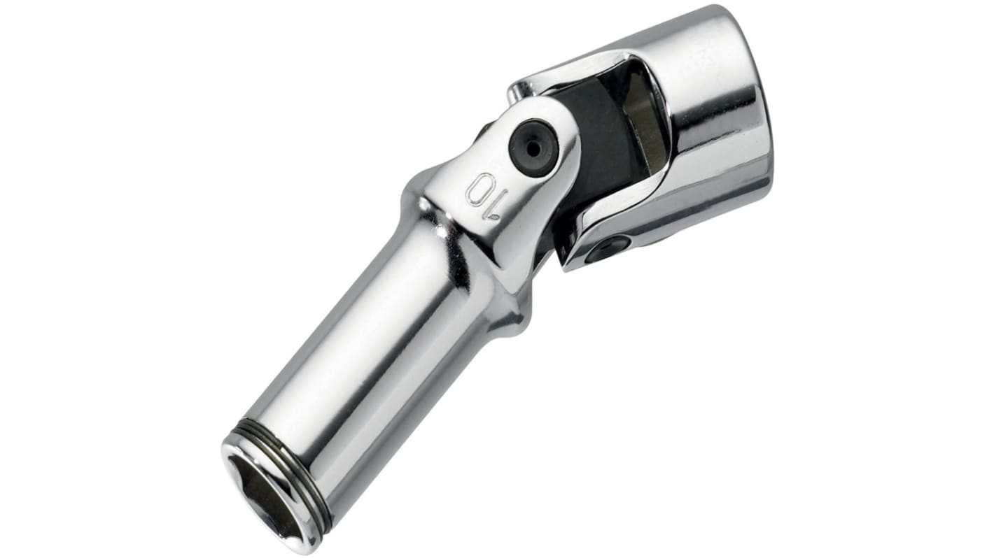 SAM 3/8 in Drive 10mm Standard Socket, 125 mm Overall Length