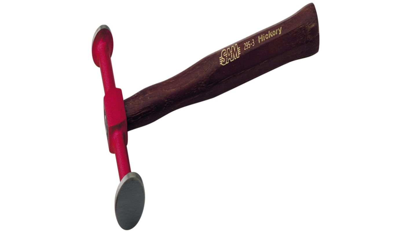 SAM Steel Bumping Hammer with Hickory Wood Handle, 430g