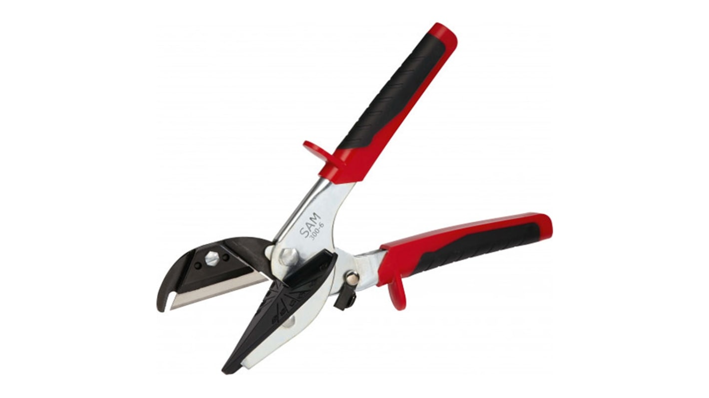 SAM 300-6 Pliers, 250 mm Overall, Bent, Flat Tip