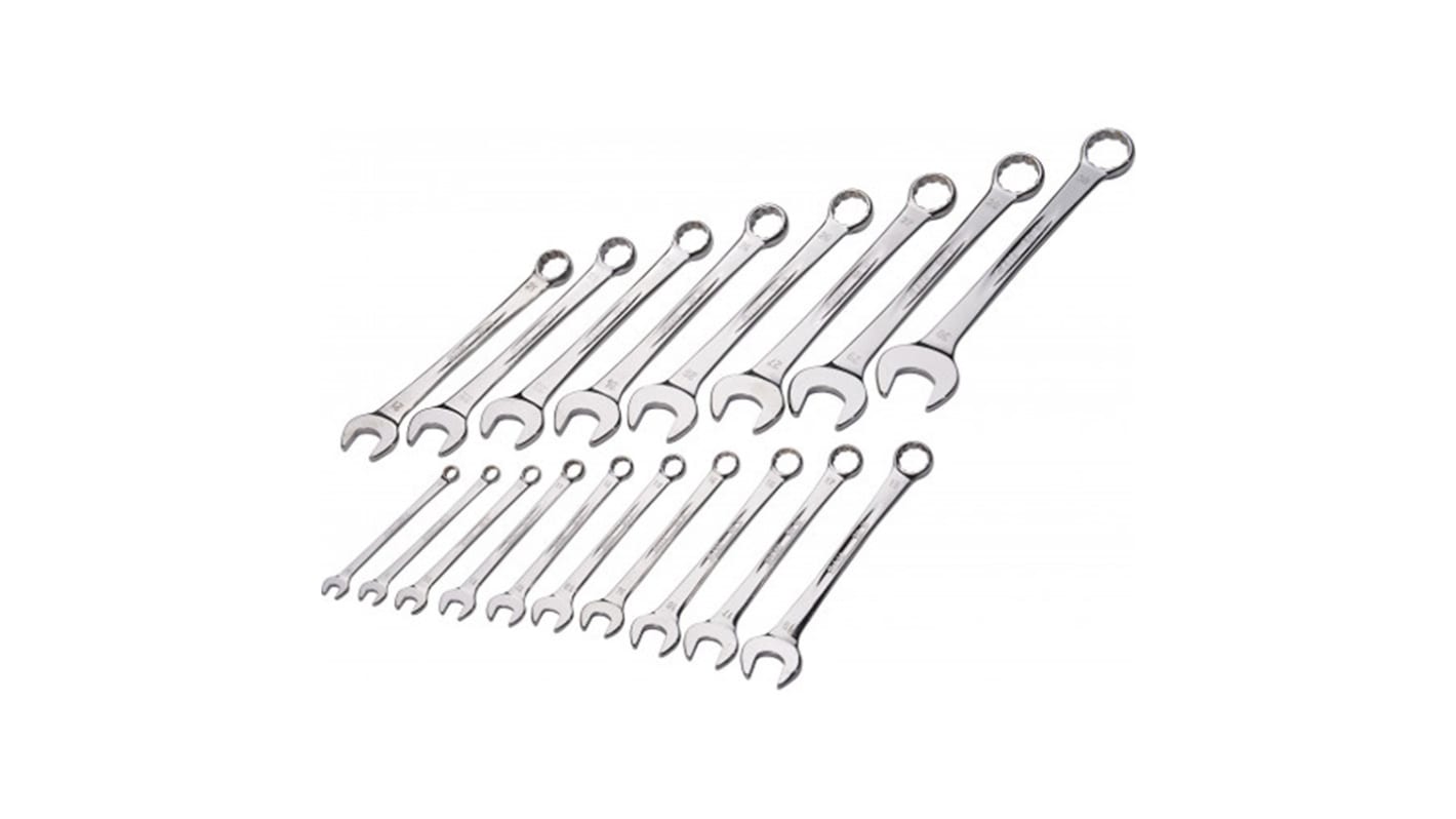 SAM 50 N Series 18-Piece Combination Spanner Set, 8 → 30 mm, Chrome Vandium Steel