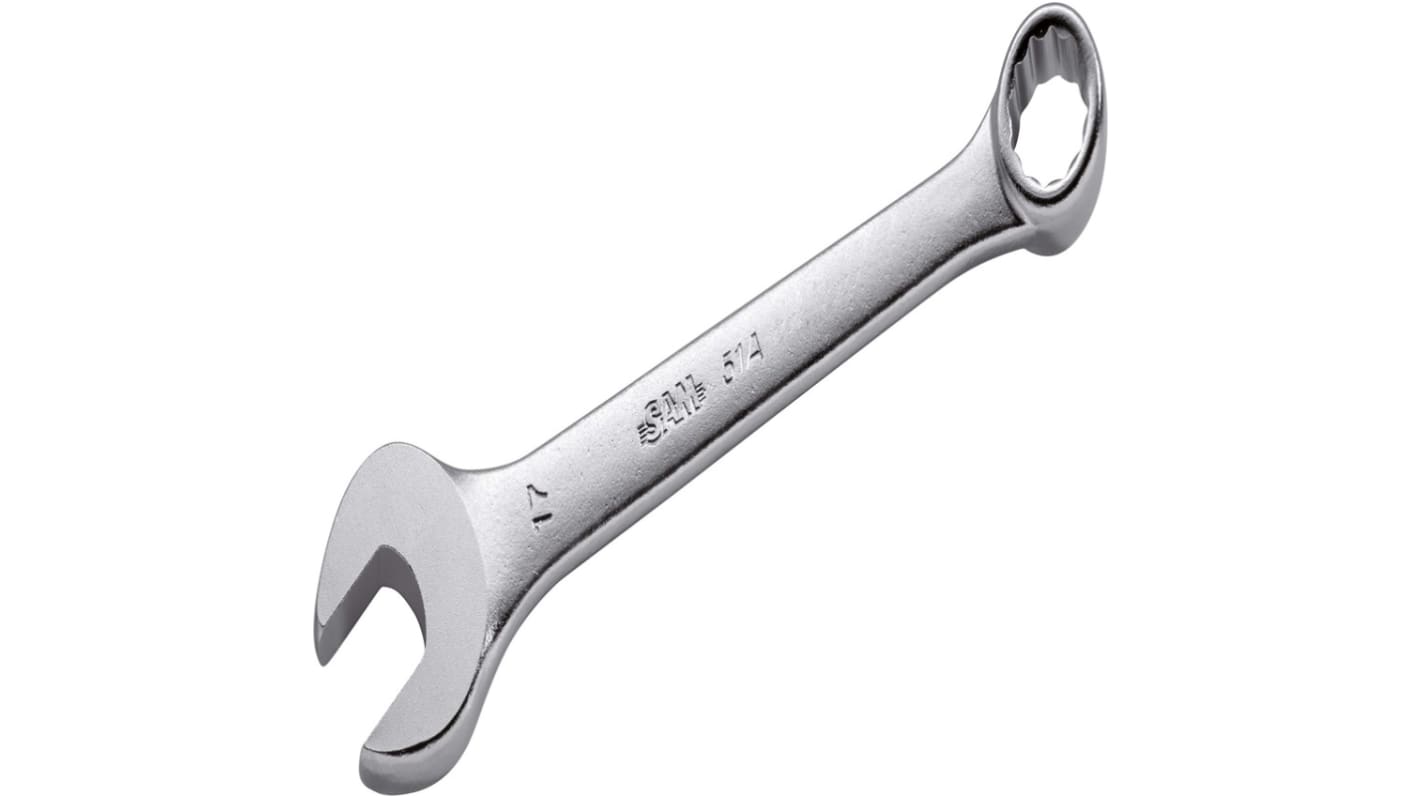 SAM Ratchet Combination Spanner, 135 mm Overall, 9mm Jaw Capacity, Comfortable Soft Grip Handle