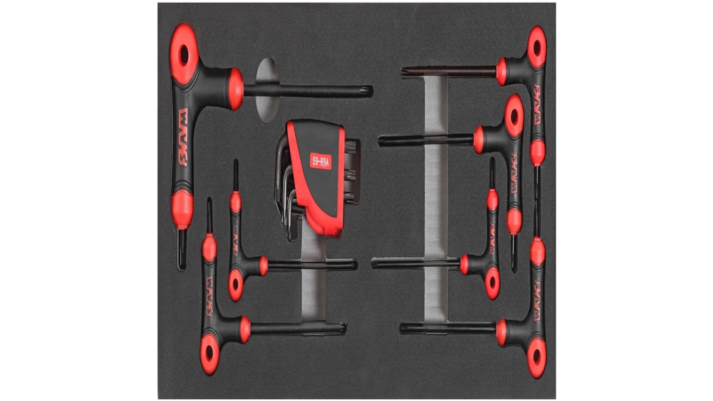 SAM metrisch TORX®-Steckschlüssel, Satz 16-teilig T10, T15, T20, T25, T27, T30