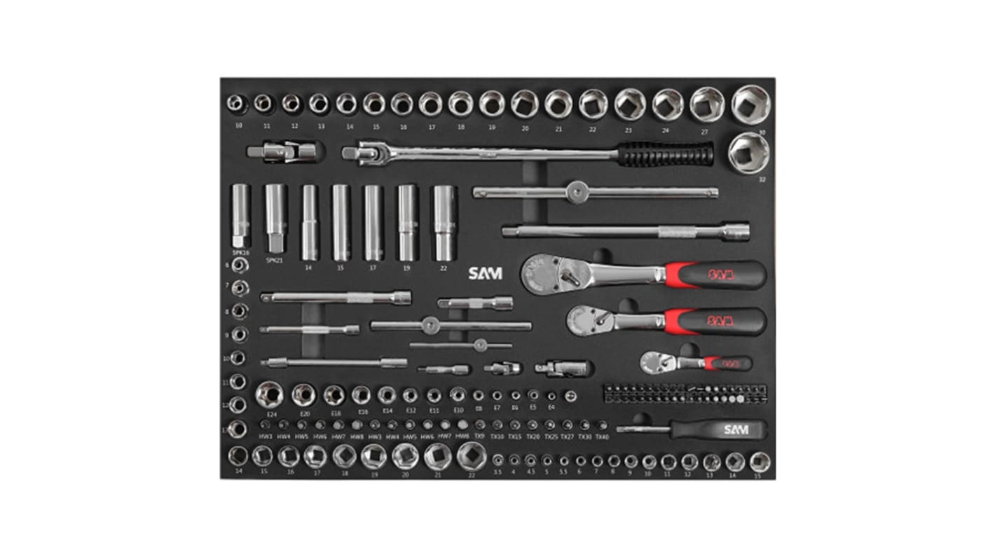 SAM 138 Piece Plumber Tool Kit Tool Kit with Modules