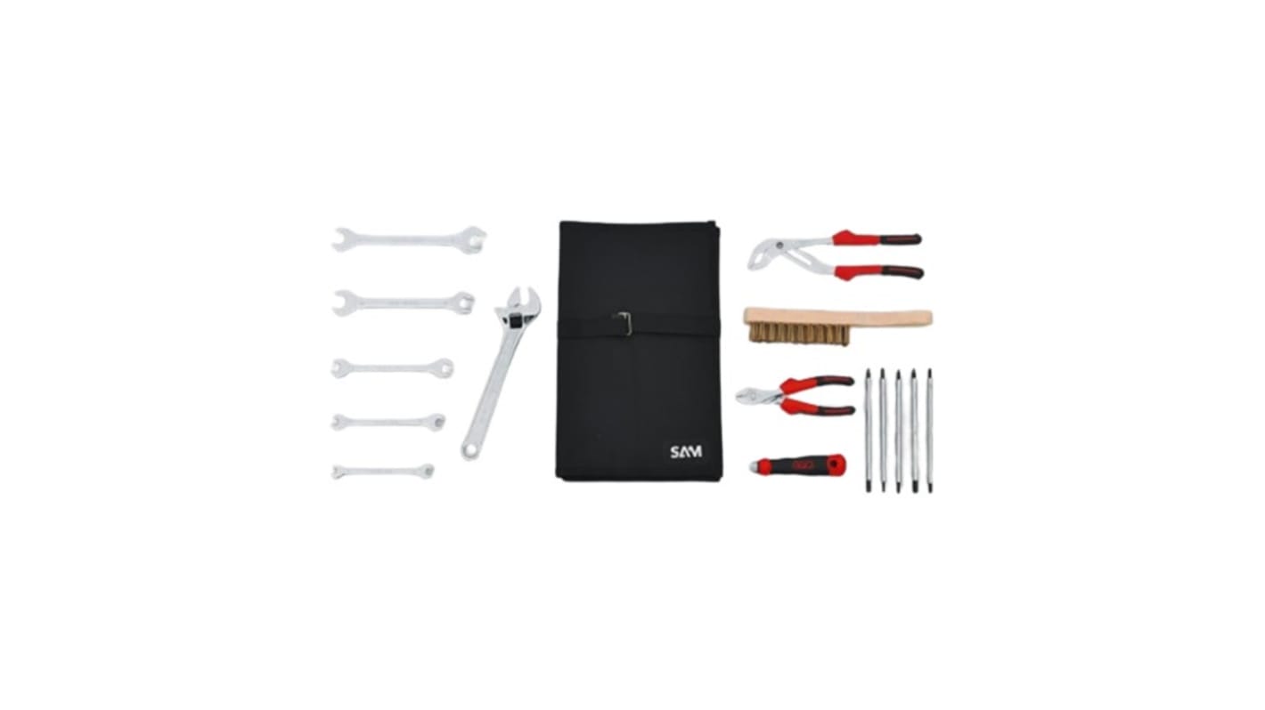 SAM 15 Piece Tool Kit Tool Kit with Pouch