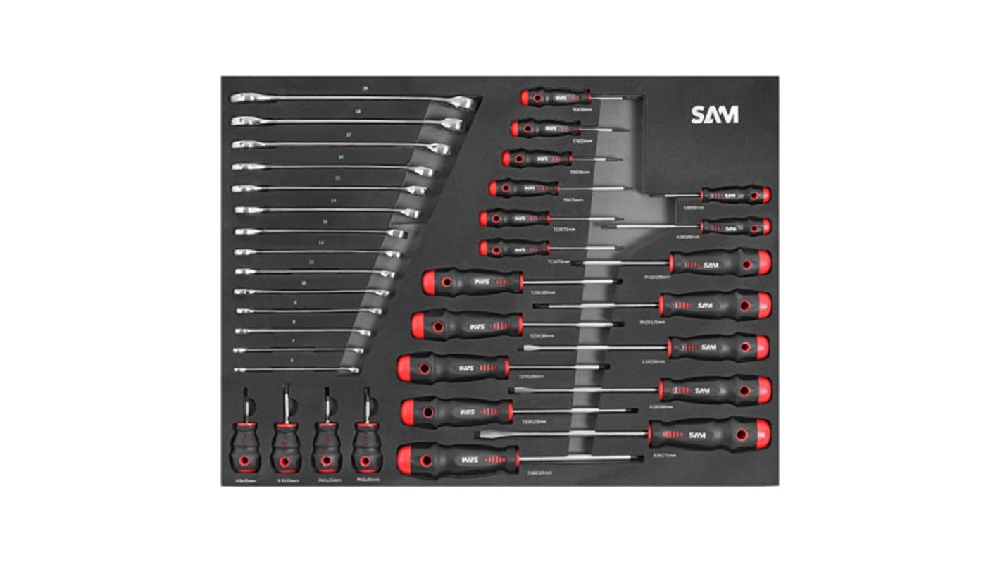 SAM 37 Piece Screwing Tool Tool Kit with Modules