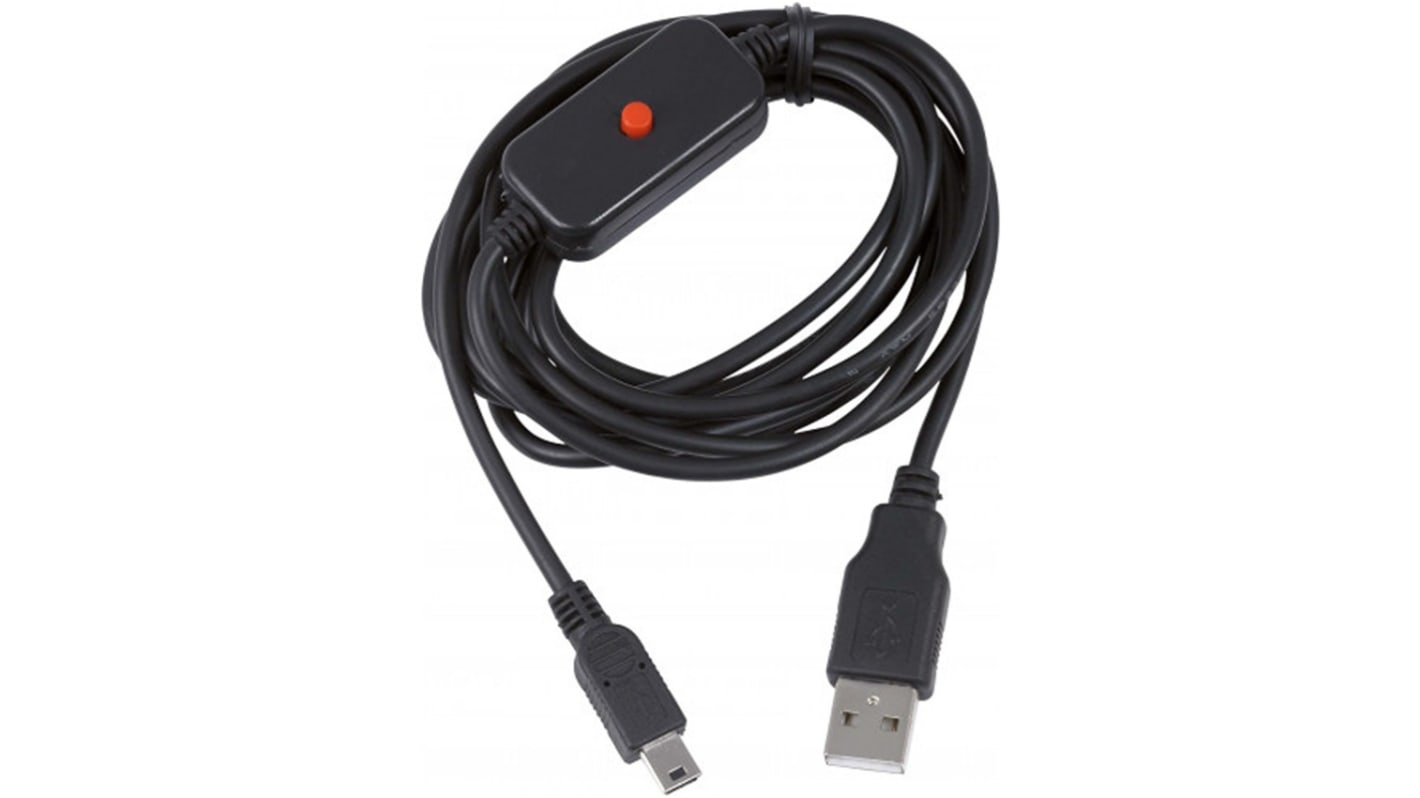 SAM Straight Male 1 way Mini USB A to Straight Male 1 way USB 2.0 Cable, 76mm