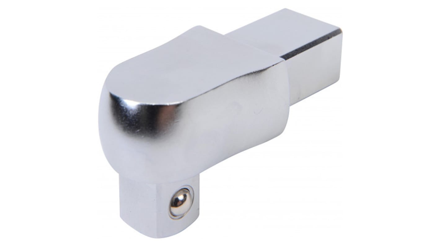 SAM DC Series Reversible Ratchet Rectangular End Fitting, 14 x 18mm Insert, Chrome Finish