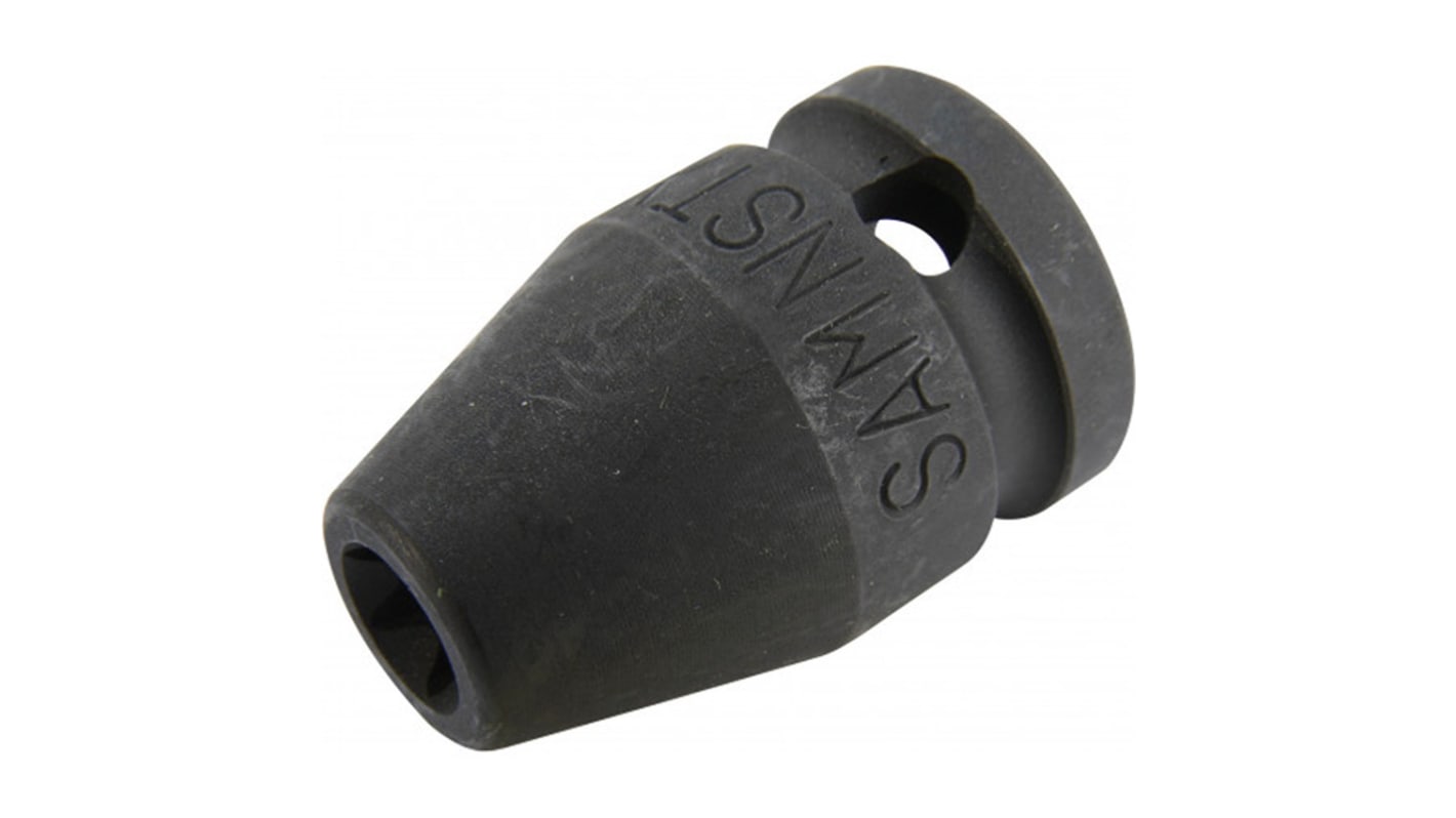 SAM 12mm, 1/2 in Drive Impact Socket, 38 mm length