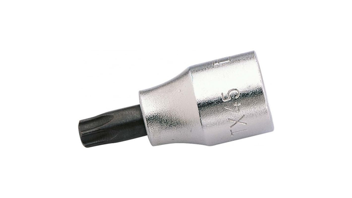 SAM 1/4 in Drive 27mm Torx, Torx Bit, 35 mm Overall Length