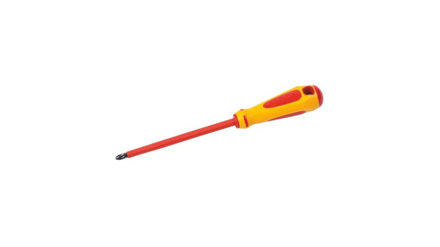 SAM Pozidriv  Screwdriver, 100 mm Blade, VDE/1000V, 225 mm Overall