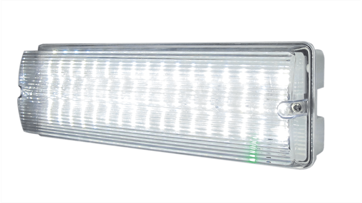 Knightsbridge Rectangular LED Bulkhead Light, 6 W, 230 V, Lamp Supplied, IP65, EMLED1L