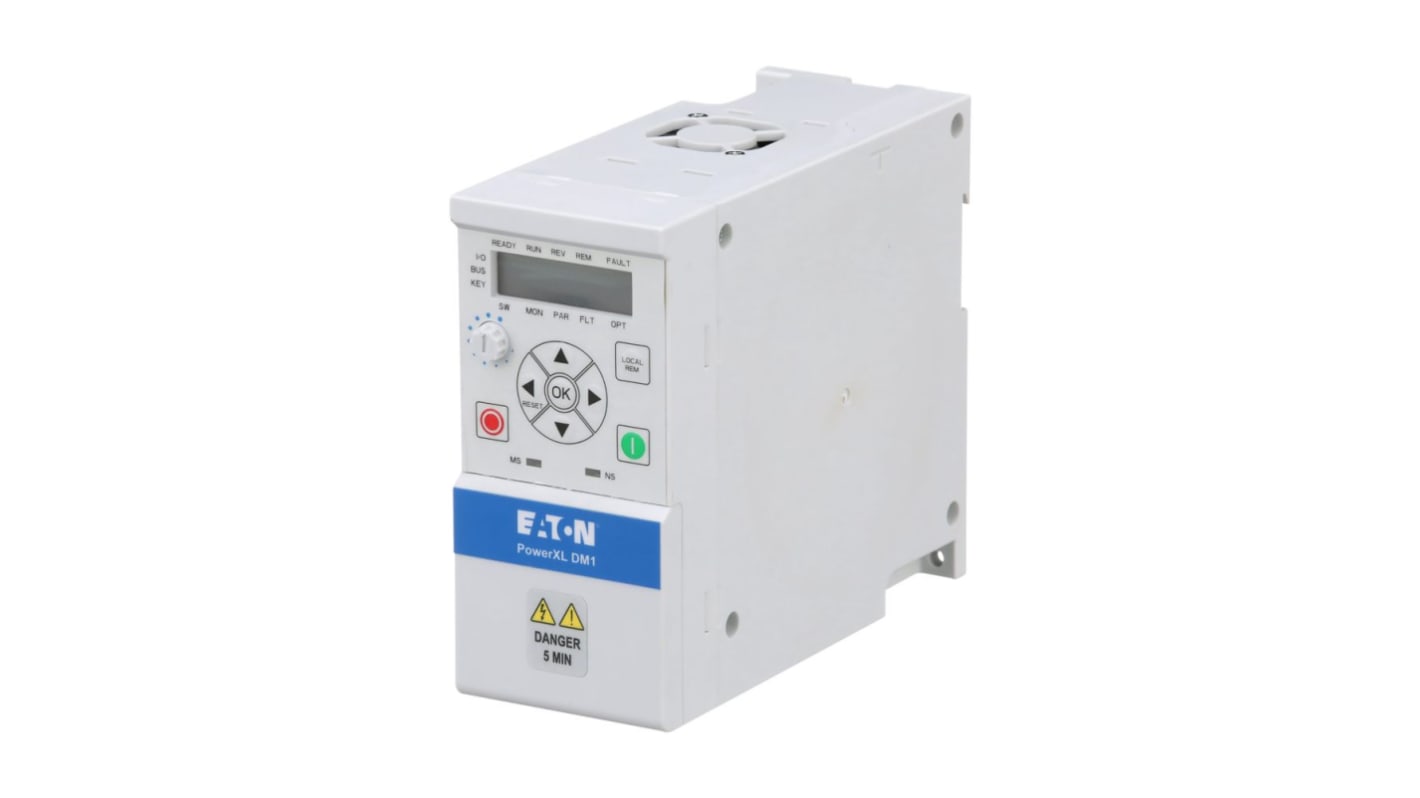 Eaton DM1, 3-Phasen Frequenzumrichter 0,55 kW, 380 → 480 V AC / 1,5 A 400Hz für Inverter