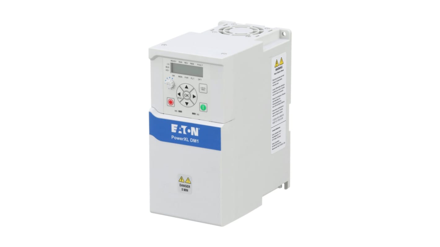 Eaton DM1, 1-Phasen Frequenzumrichter 1,5 kW, 200 → 240 V AC / 7,8 A 400Hz für Frequenzumrichter